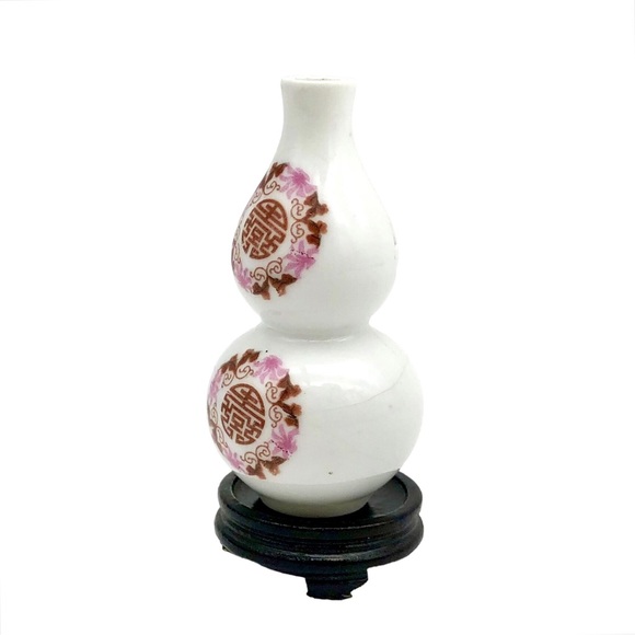 Coming Soon Kintsugi Vase Double Gourd Eggshell Porcelain Gold Crack Growth Gift - Picture 3 of 12